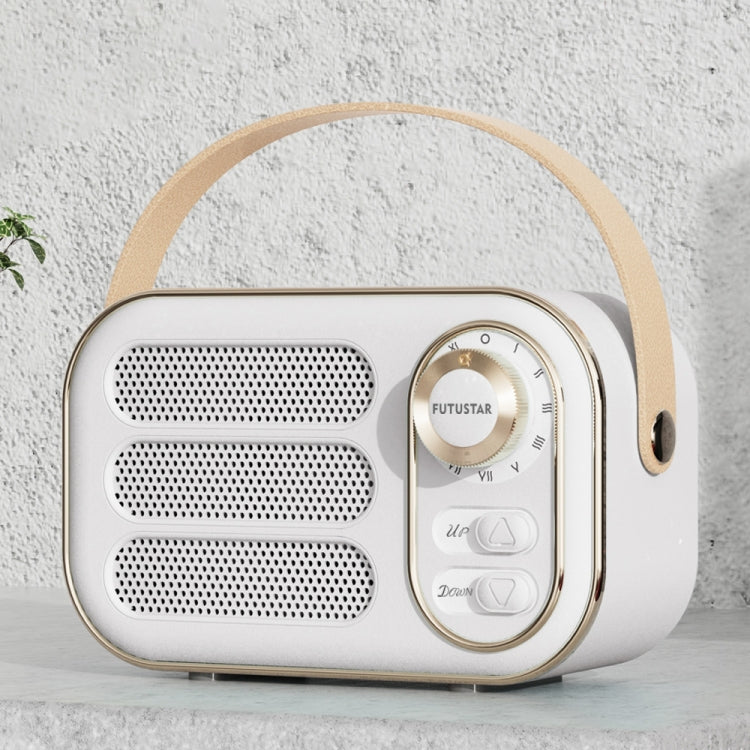 DW13 Portable HIFI Mini Retro Wireless Bluetooth Speaker(White)