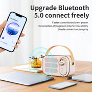 DW13 Portable HIFI Mini Retro Wireless Bluetooth Speaker(Violet Blue)
