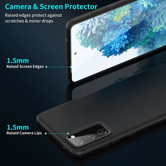 For Samsung Galaxy S20 FE 2022/S20 FE MagSafe Magnetic Liquid Silicone Phone Case(Black)