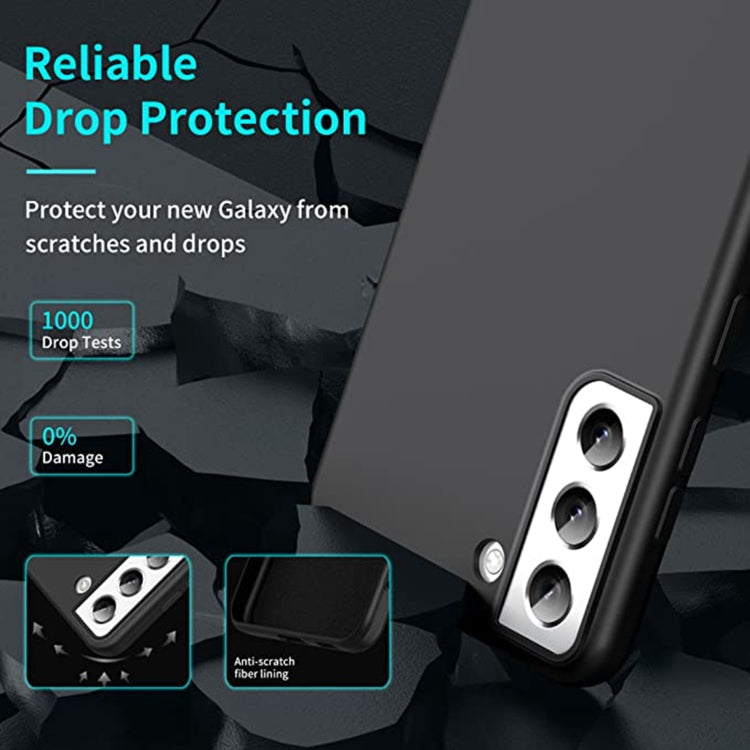 For Samsung Galaxy S22 5G MagSafe Magnetic Liquid Silicone Phone Case(Black)