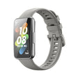 For Huawei Band 7 / Honor Band 7 Pure Color Silicone Watch Band(Grey)