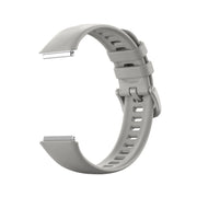 For Huawei Band 7 / Honor Band 7 Pure Color Silicone Watch Band(Grey)