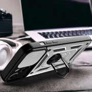 For iPhone 14 Sliding Camera Cover Design TPU+PC Phone Case (Silver)