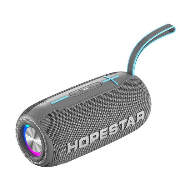HOPESTAR H49 RGB Light TWS Water-resistant Wireless Bluetooth Speaker(Grey)
