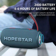 HOPESTAR H49 RGB Light TWS Water-resistant Wireless Bluetooth Speaker(Blue)