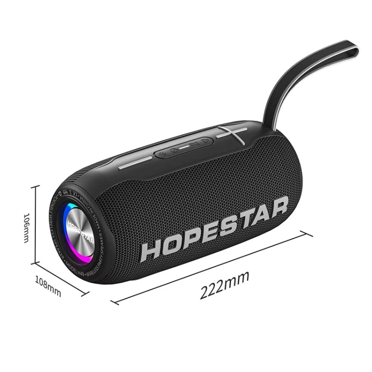 HOPESTAR H49 RGB Light TWS Water-resistant Wireless Bluetooth Speaker(Blue)