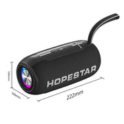 HOPESTAR H49 RGB Light TWS Water-resistant Wireless Bluetooth Speaker(Blue)