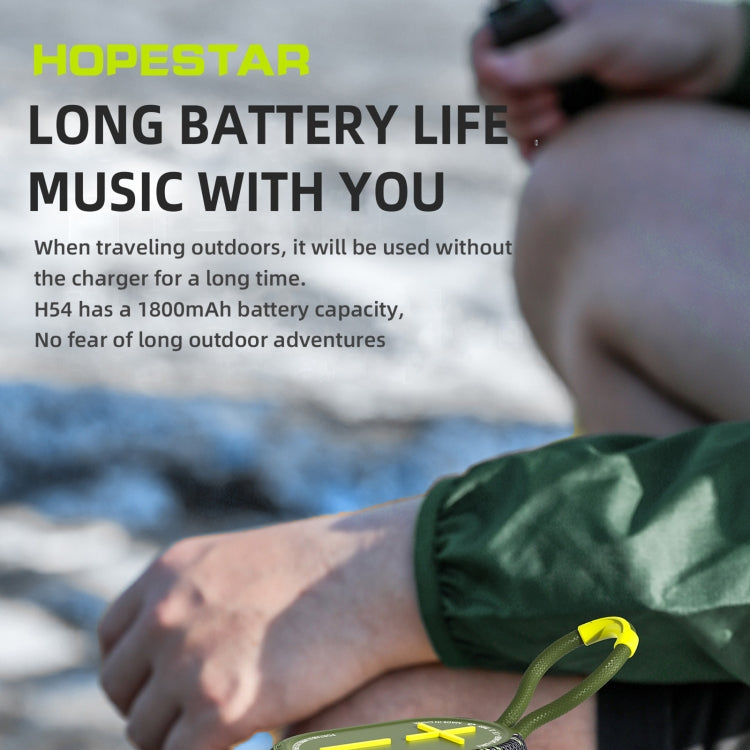 HOPESTAR H54 RGB Light TWS Water-resistant Wireless Bluetooth Speaker(Blue)