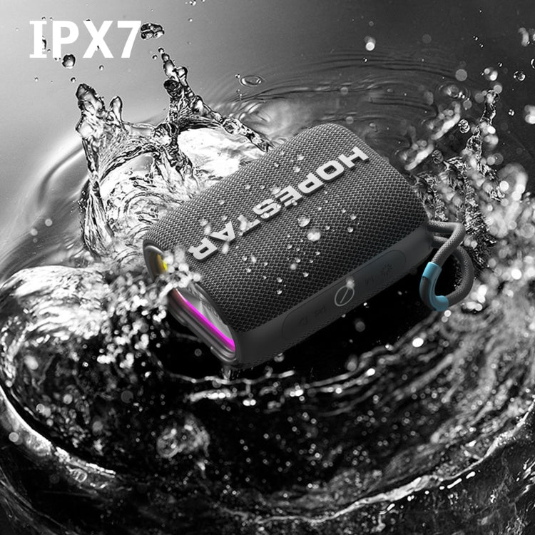 HOPESTAR H54 RGB Light TWS Water-resistant Wireless Bluetooth Speaker(Blue)