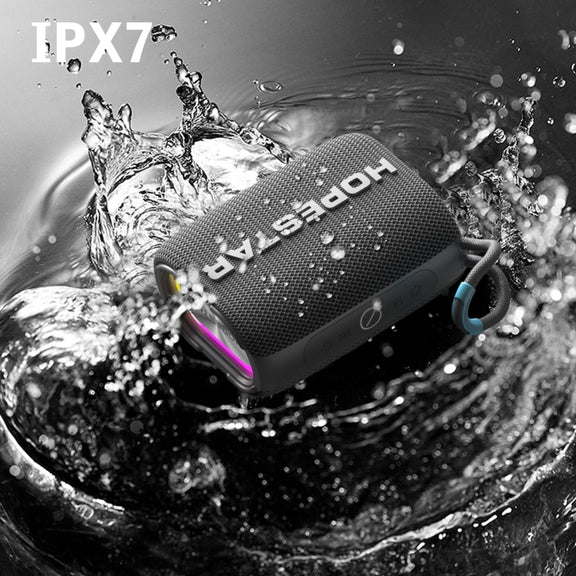 HOPESTAR H54 RGB Light TWS Water-resistant Wireless Bluetooth Speaker(Blue)