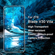 For ZTE Blade V30 Vita IMAK UX-5 Series Transparent Shockproof TPU Protective Phone Case