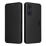 For Xiaomi Poco F4 GT/Redmi K50 Gaming Carbon Fiber Texture Horizontal Flip Leather Phone Case(Black)