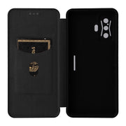 For Xiaomi Poco F4 GT/Redmi K50 Gaming Carbon Fiber Texture Horizontal Flip Leather Phone Case(Black)