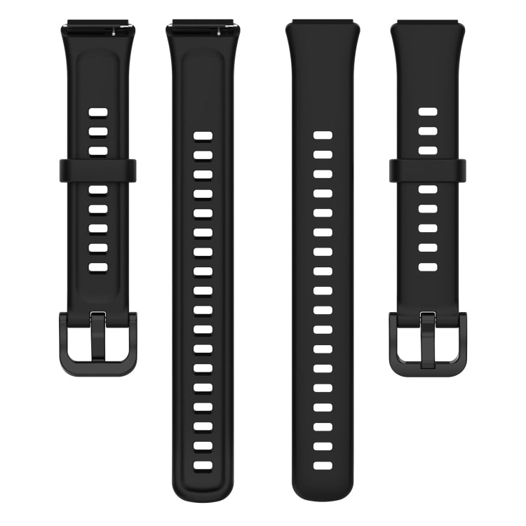 For Huawei Band 7 Silicone Watch Band(Black)