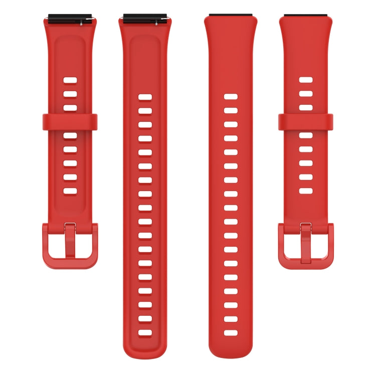 For Huawei Band 7 Silicone Watch Band(Red)