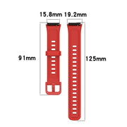 For Huawei Band 7 Silicone Watch Band(Red)