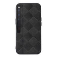 For Huawei Mate Xs 2 Weave Plaid PU Phone Case(Black) - Huawei Cases by PMC TechLife | Online Shopping South Africa | PMC TechLife | Buy Now Pay Later Mobicred