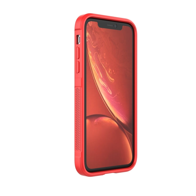 For iPhone XR Magic Shield TPU + Flannel Phone Case(Grey)