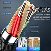 8 Pin 5A Beauty Tattoo USB Charging Cable,Cable Length: 1m(White)