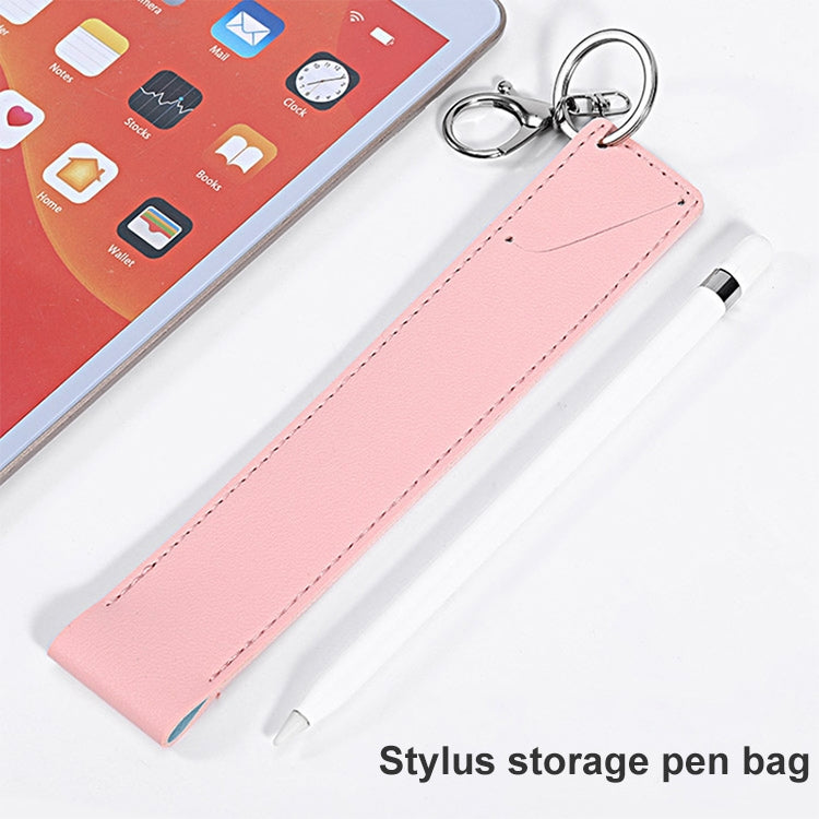 PU Leather Shockproof Protective Case for Apple Pencil 1 / 2(Dark Blue)