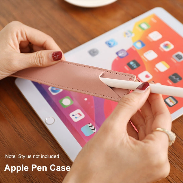 PU Leather Shockproof Protective Case for Apple Pencil 1 / 2(Dark Blue)