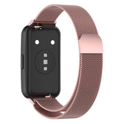 For Huawei Band 7 / 7 NFC Milan Metal Magnetic Watch Band(Rose Pink)