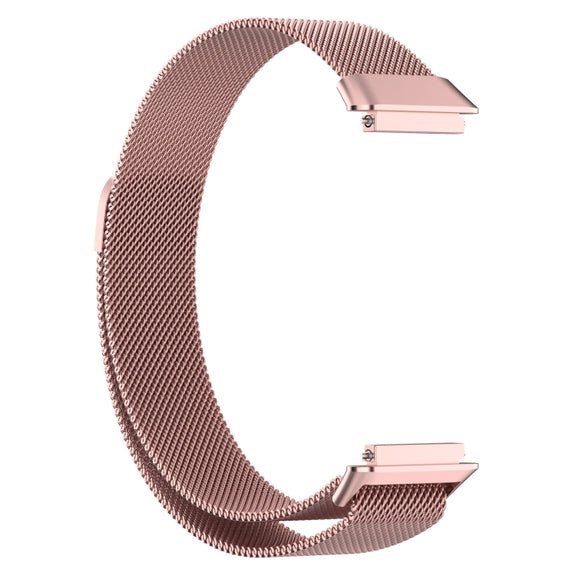 For Huawei Band 7 / 7 NFC Milan Metal Magnetic Watch Band(Rose Pink)