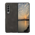 For Samsung Galaxy Z Fold4 Two-color Calf Texture Shockproof Phone Case(Black) - free shipping - PMC TechLife - Order now!