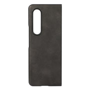 For Samsung Galaxy Z Fold4 Two-color Calf Texture Shockproof Phone Case(Black)