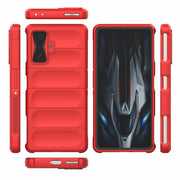 For Xiaomi Redmi K50 Gaming Magic Shield TPU + Flannel Phone Case(Black)