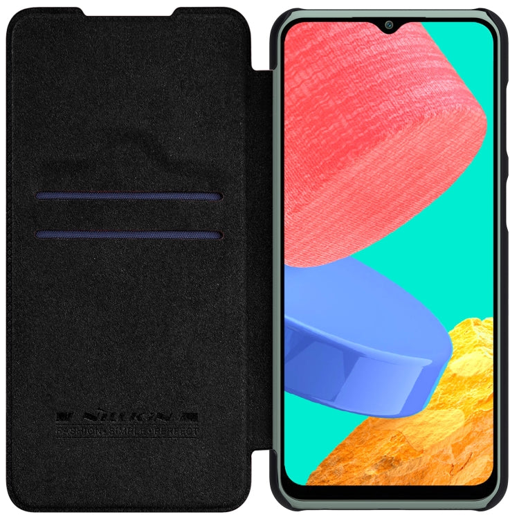 For Samsung Galaxy M33 5G NILLKIN QIN Series Crazy Horse Texture Leather Case(Black)