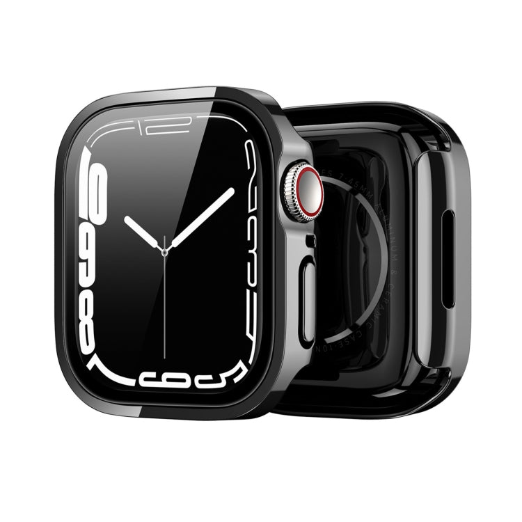 DUX DUCIS Electroplated PC Watch Case For Apple Watch Series 9 / 8 / 7 45mm(Black) - Watch Cases by DUX DUCIS