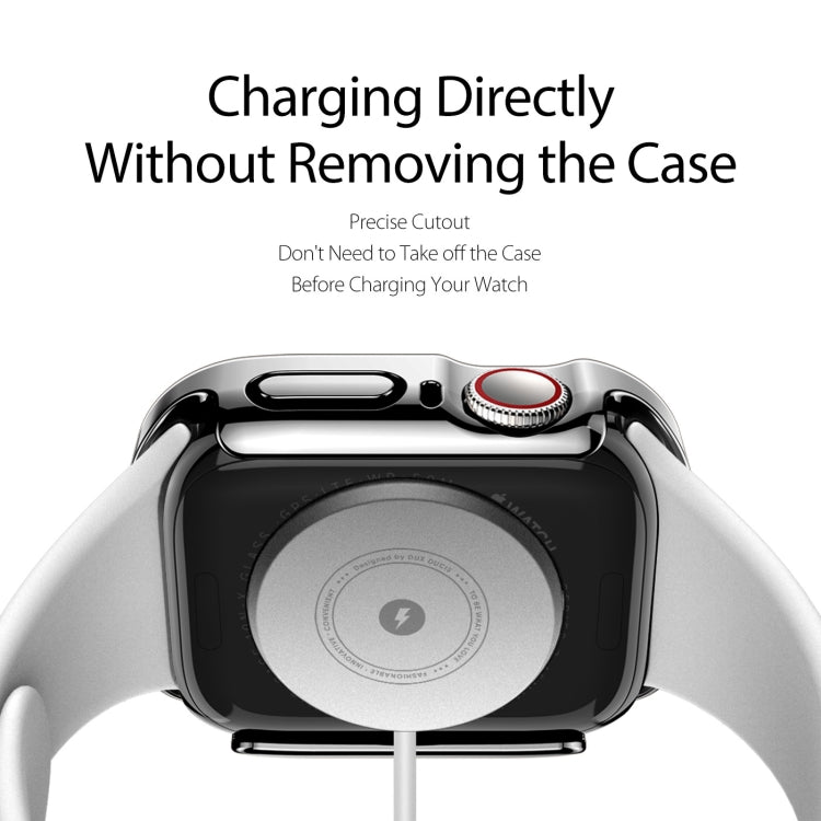 DUX DUCIS Electroplated PC Watch Case For Apple Watch Series 9 / 8 / 7 45mm(Black) - Watch Cases by DUX DUCIS