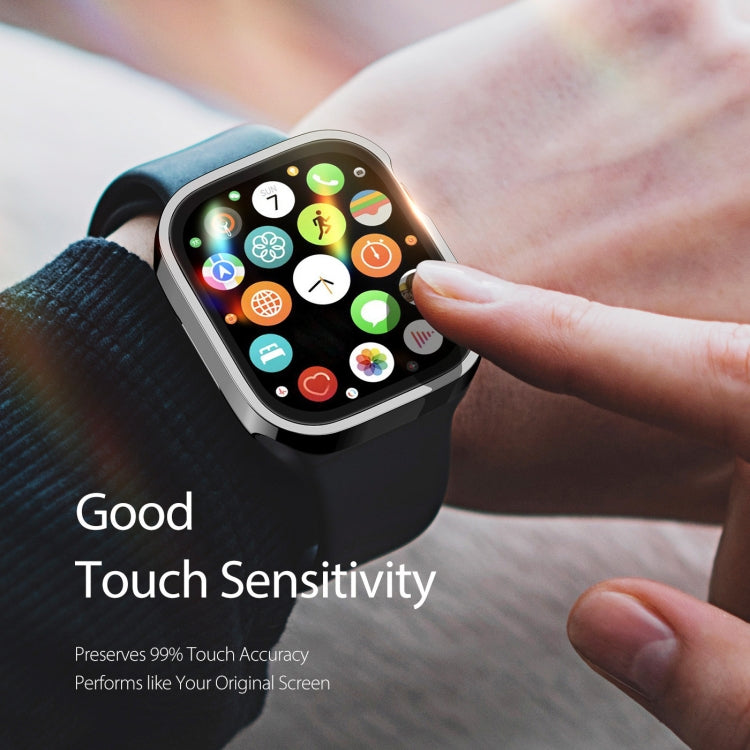 DUX DUCIS Electroplated PC Watch Case For Apple Watch Series 9 / 8 / 7 45mm(Black) - Watch Cases by DUX DUCIS