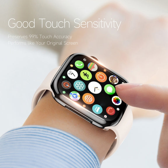 DUX DUCIS Samo Series Electroplated TPU Watch Case For Apple Watch Series 9 / 8 / 7 45mm(Black)