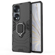 For Honor 70 5G Shockproof PC + TPU Phone Case with Magnetic Ring Holder(Black) - Honor Cases by PMC TechLife | Online Shopping South Africa | PMC TechLife