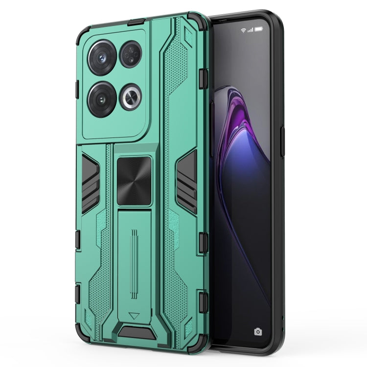 For OPPO Reno8 Pro 5G Supersonic PC + TPU Shock-proof Phone Case(Green)