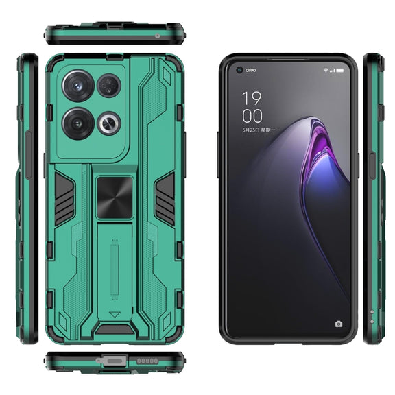 For OPPO Reno8 Pro 5G Supersonic PC + TPU Shock-proof Phone Case(Green)