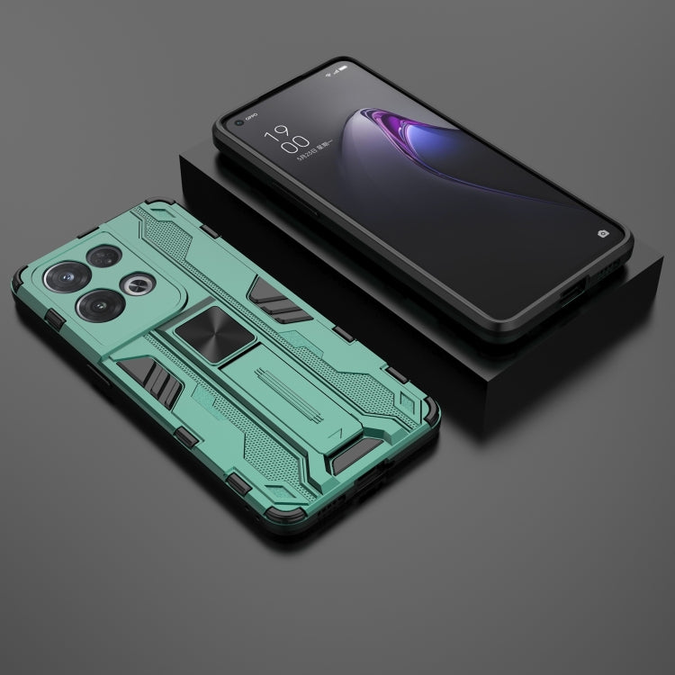 For OPPO Reno8 Pro 5G Supersonic PC + TPU Shock-proof Phone Case(Green)