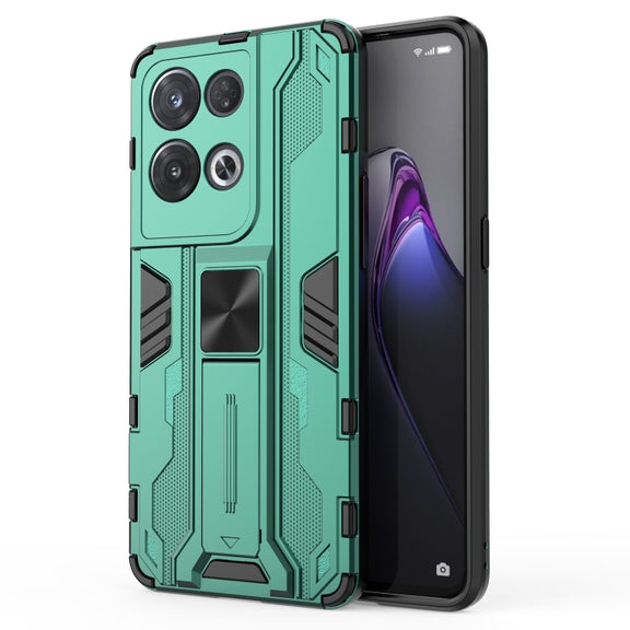 For OPPO Reno8 Pro 5G Supersonic PC + TPU Shock-proof Phone Case(Green)