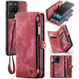 For Galaxy S20 Plus CaseMe Detachable Multifunctional Horizontal Flip Leather Case, with Card Slot & Holder & Zipper Wallet & Photo Frame(Red) - Galaxy Phone Cases by CaseMe | Online Shopping South Africa | PMC TechLife | Buy Now Pay Later Mobicred