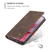For Galaxy S20 Plus CaseMe Multifunctional Horizontal Flip Leather Case, with Card Slot & Holder & Wallet(Coffee)