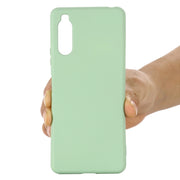 For Sony Xperia 10 IV Pure Color Liquid Silicone Shockproof Phone Case(Green)