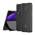For Samsung Galaxy Z Fold3 Accurate Hole Horizontal Flip Mirror Shockproof Phone Case(Black) - Galaxy Phone Cases by PMC TechLife | Online Shopping South Africa | PMC TechLife | Buy Now Pay Later Mobicred