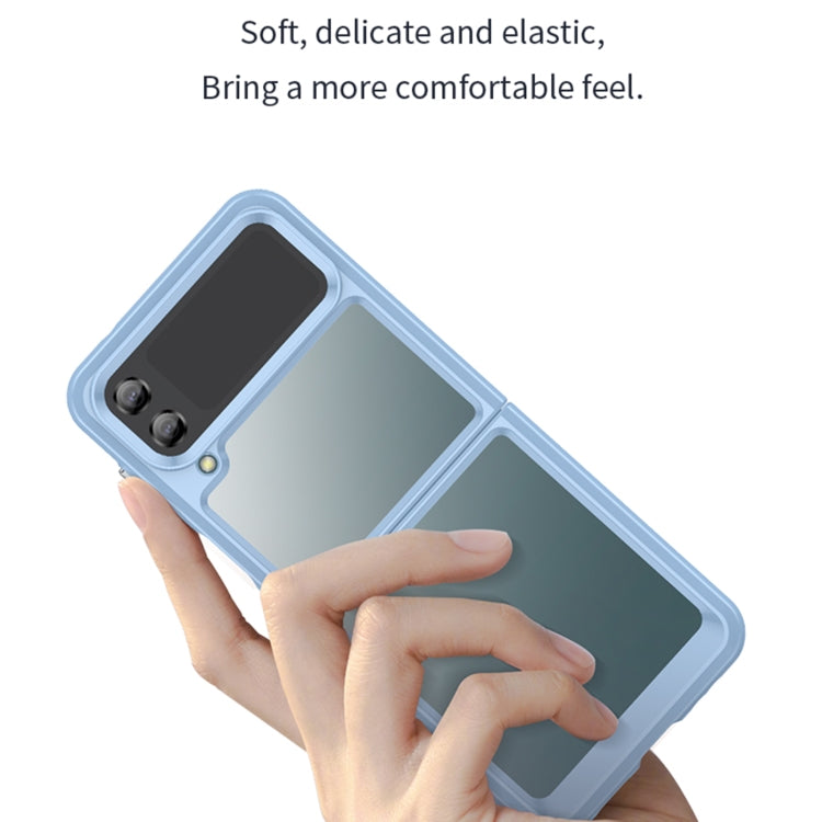 For Samsung Galaxy Z Flip4 5G Colorful Series Acrylic + TPU Phone Case(Blue)