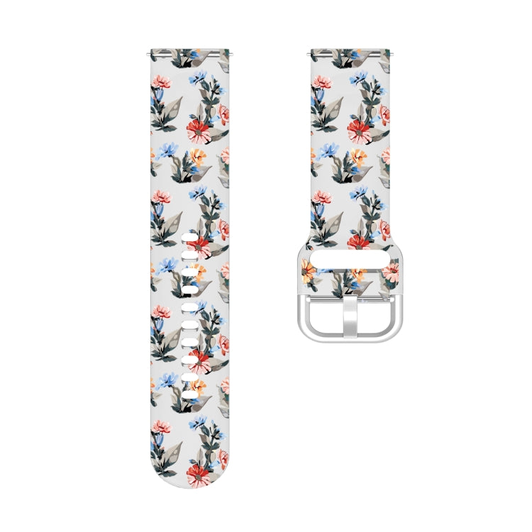 For Samsung Galaxy Watch4 20mm Transparent Printed TPU Silicone Watch Band(3)