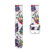 For Samsung Galaxy Watch4 20mm Transparent Printed TPU Silicone Watch Band(10)