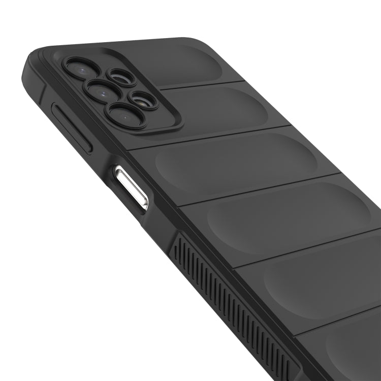 For Samsung Galaxy A32 5G Magic Shield TPU + Flannel Phone Case(Dark Grey)