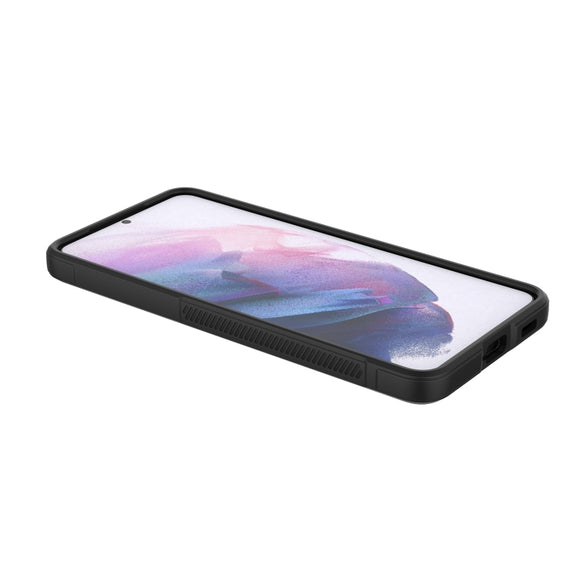 For Samsung Galaxy S21+ 5G Magic Shield TPU + Flannel Phone Case(Black)