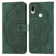 For Xiaomi Redmi Note 7 / Note 7 Pro Mandala Embossed Flip Leather Phone Case(Green)